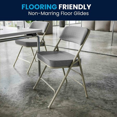 Flash Furniture Fabric Folding Chair, Gray HA-MC320AF-GRY-GG